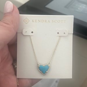 Kendra Scott turquoise heart necklace